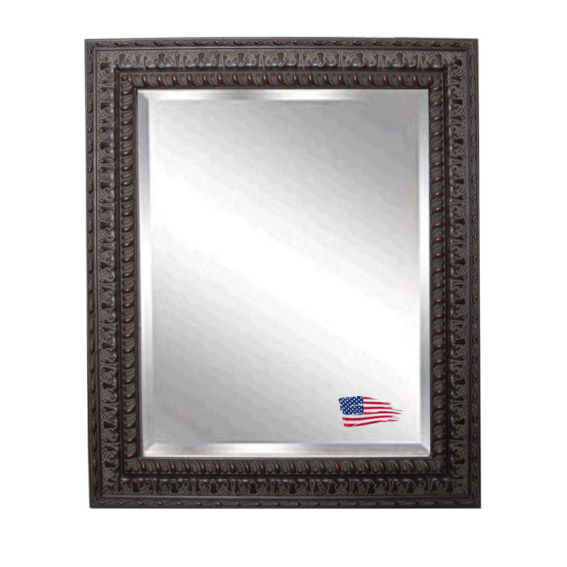 Fleur De Lis Living Rectangle Wood Embellished Wall Mirror Wayfair